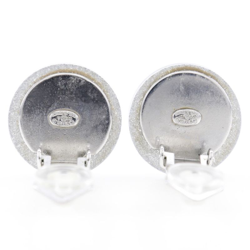 Chanel Coco Mark Plastic Silver 00A Ladies 5.8g Earring