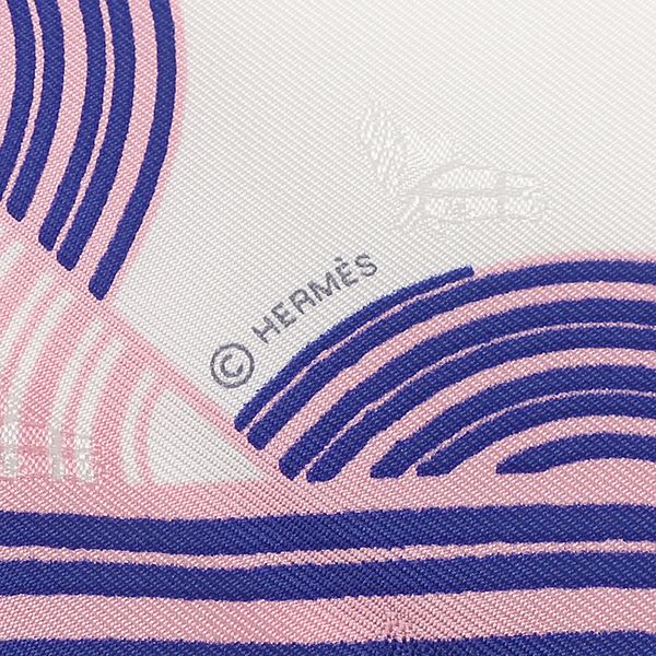 Hermes Shawl Carre 70 Triangle Jean Silk White and Multicolor Gold Hardware