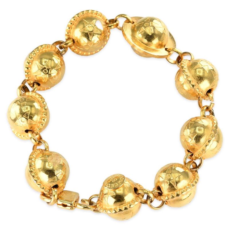 Celine Bracelet Star Ball GP Gold Color Ladies Accessories H7963