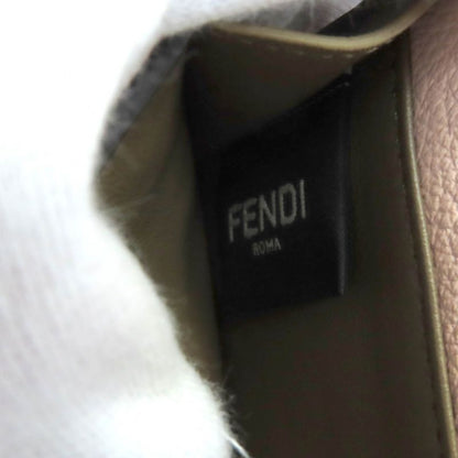 Fendi 8m0426 Selleria Pekaboo Leather Compact Wallet Trifold Wallet Pink