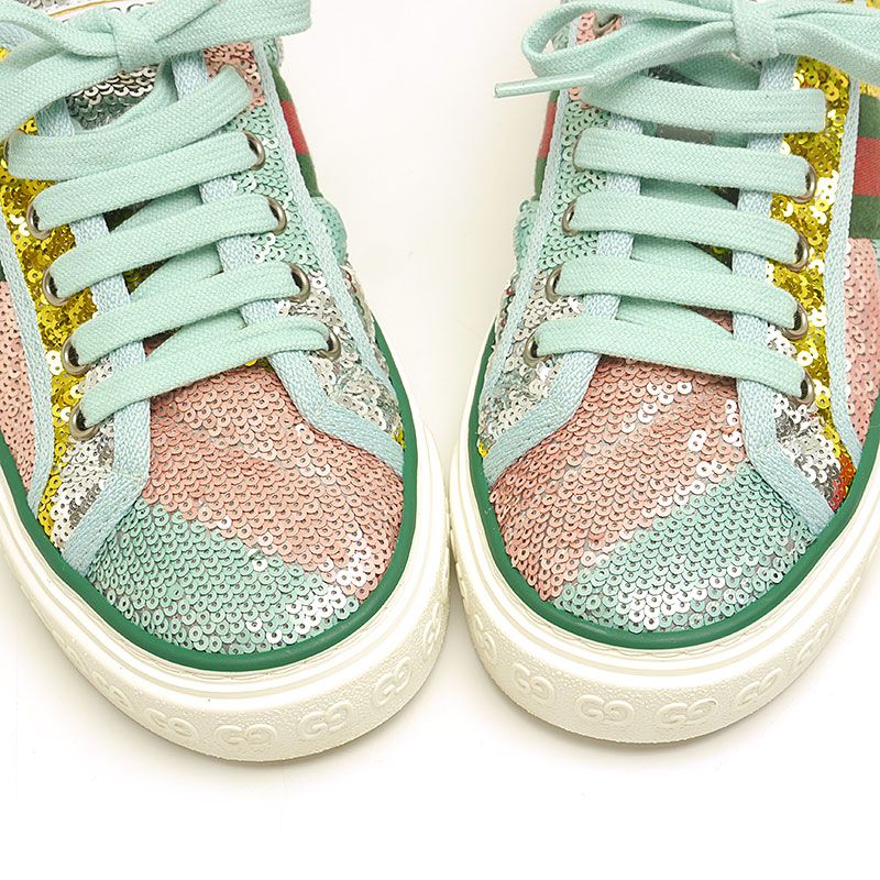Gucci 652622 Sequined Sneakers 35+ Women's Polar
