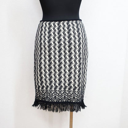 Chanel Skirt Black White Black White P24448v01744 Notation Size 04A