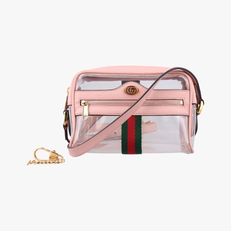 Gucci Ophidia Pink And Multicolor PVC And Leather 517350