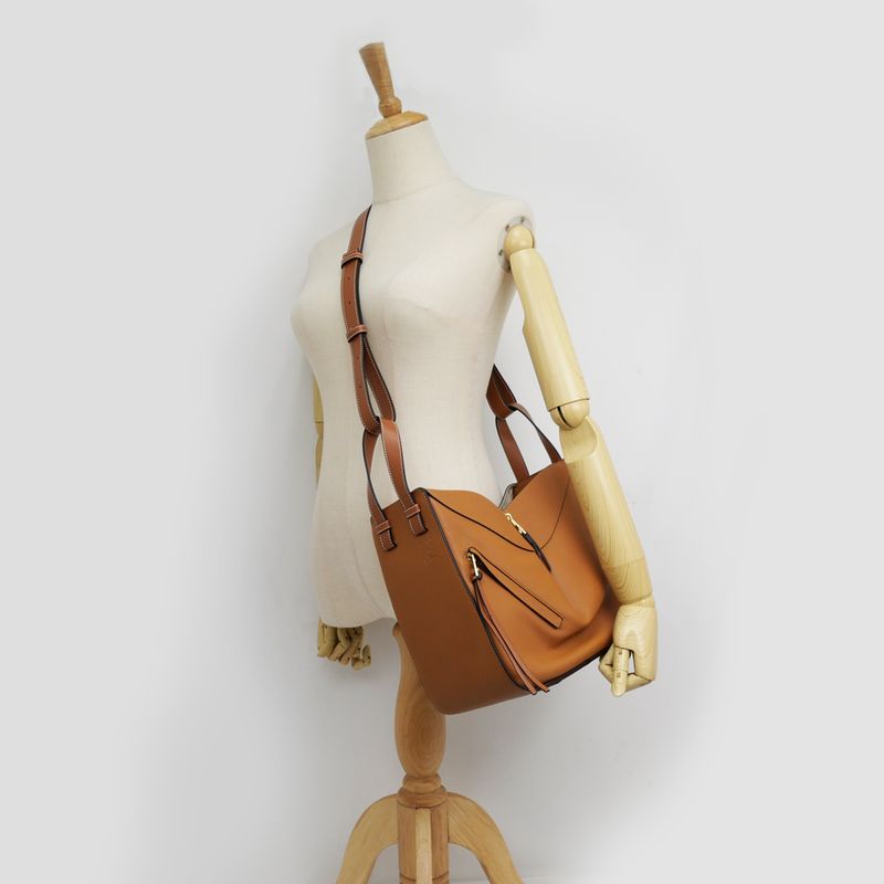 Loewe Hammock Small 38712kbn60 Brown Shoulder Hand 2way Bag Leather
