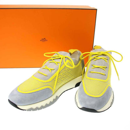 Hermes Addict Sneaker Addict Low Cut Sneakers Gray Yellow 38