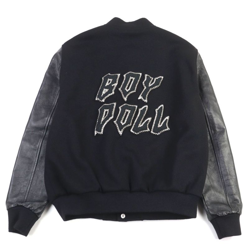 Celine 22AW 2v09m896c BOY DOLL Teddy Jacket Boy Doll Back Logo Leather Cutting