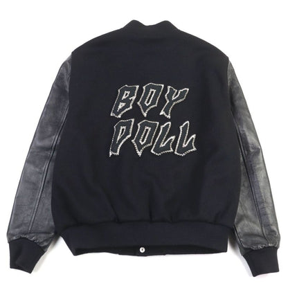 Celine 22AW 2v09m896c BOY DOLL Teddy Jacket Boy Doll Back Logo Leather Cutting