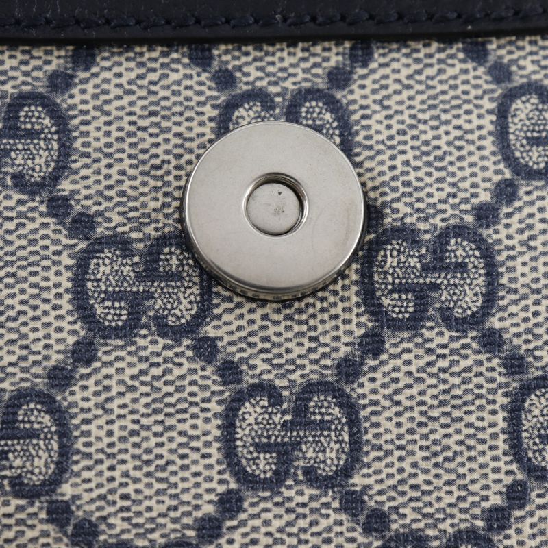 Gucci Ophidia Mini 795221 GG Supreme Canvas Gray/navy Blue Ladies Backpack/daypa