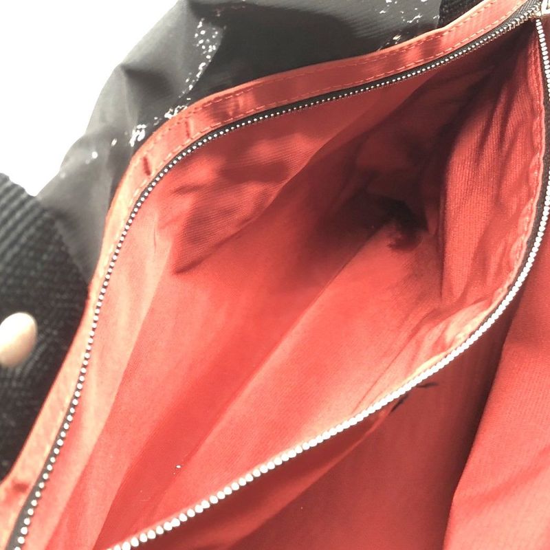 Chanel Former Travel Line Tote Bag A11833 5th Unit Nylon Black Ladies Pre-Owned