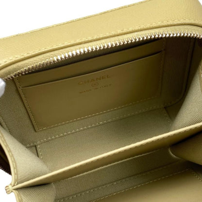 Chanel Shoulder Bag Mini Camera Bag Ap2426 Matelasse Caviar Skin Coco Mark