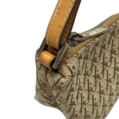 Dior/christian Dior Handbag Trotter Beige And Brown Mini Bag Leather