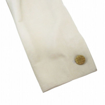 01p Chanel P17593v00923 Leather Double Breasted Chester Coat Coco Logo Gold