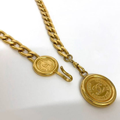 Chanel Chain Belt Gold Excellent Condition Coco Mark GP Preowned