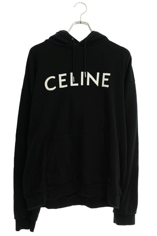 Celine 2y321670q Classic Logo Loose Pullover Hoodie Men's XL