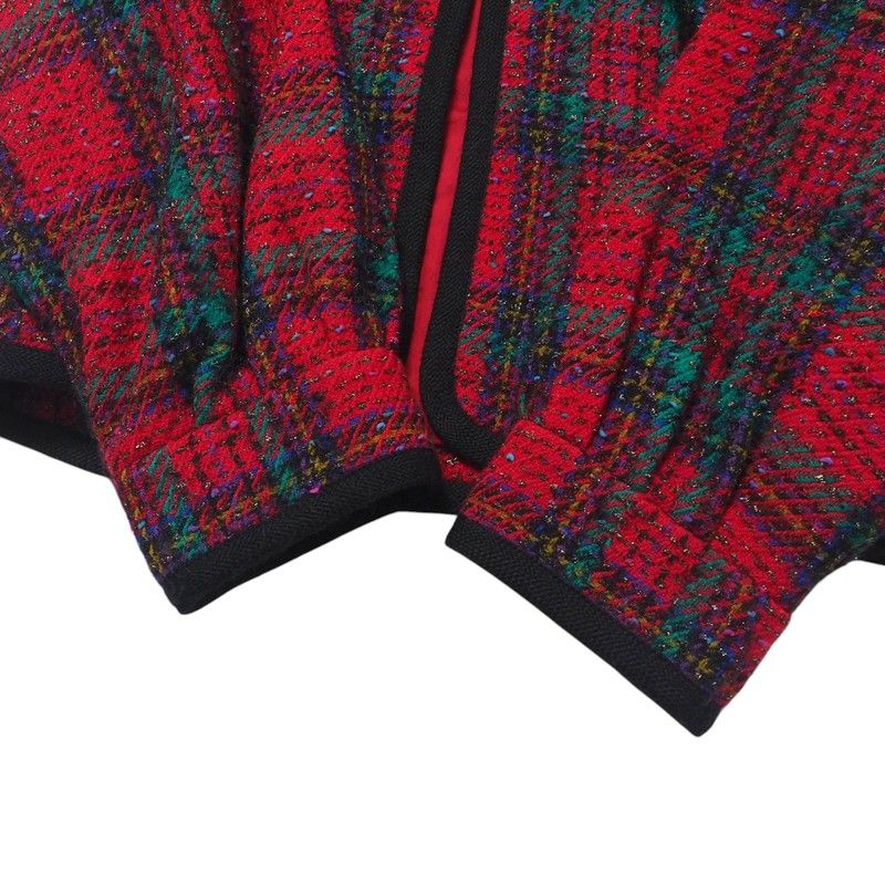 YVES Saint Laurent Yves Saint Laurent Vintage Collarless Jacket Tweed Jacket