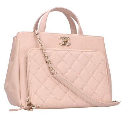 Chanel Affinity A93750 Caviar Skin 2WAY Handbag Women