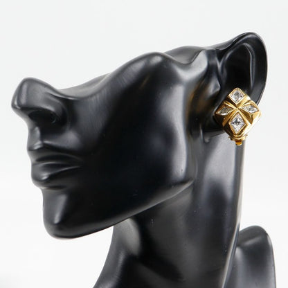 Chanel Bijoux Vintage Gold Plated And Rhinestone Ladies 22.5g Earrings