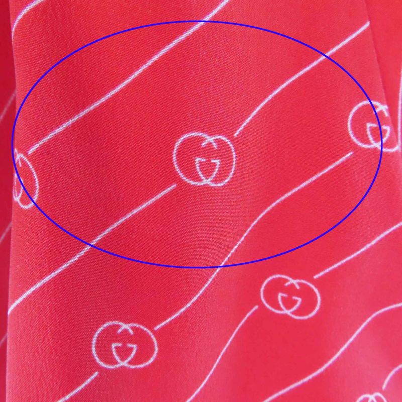 Gucci 661958 100% Silk GG Diagonal Flared Sleeve Tunic Dress With Fringe