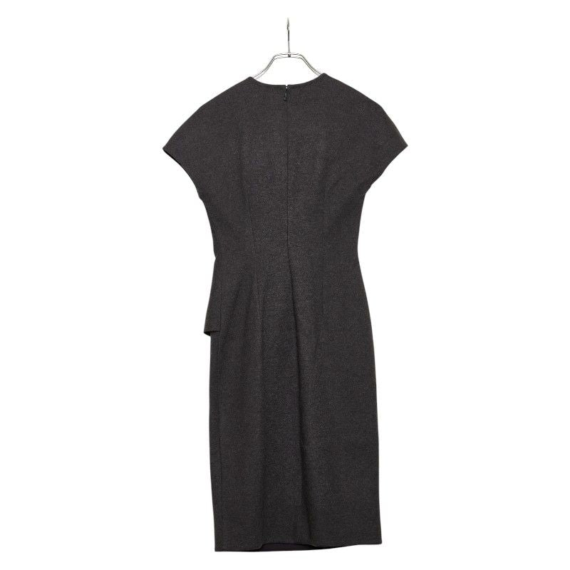 Fendi Sleeveless Dress Size: 38 Charcoal Gray Wool Women's Fendi