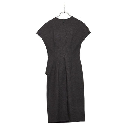 Fendi Sleeveless Dress Size: 38 Charcoal Gray Wool Women's Fendi