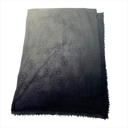 Chanel CC Logo Gradient Cashmere Large Shawl Scarf