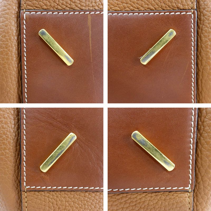 Loewe Hammock Small Handbag Shoulder - 2WAY Leather Brown Gold