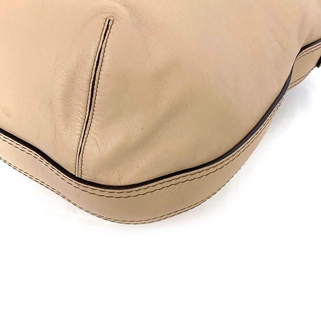 Loewe One Shoulder Bag Beige Leather