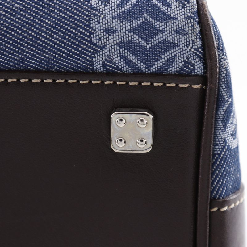 Loewe Anagram Mini Boston Denim Blue Women's Handbag