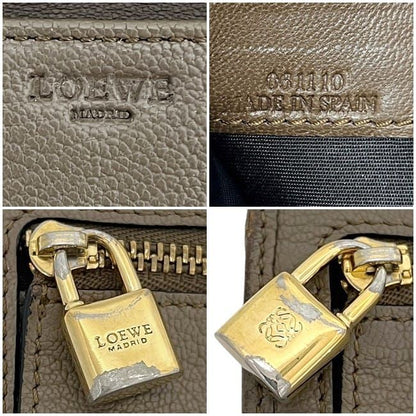 Loewe Bifold Long Wallet Beige Amazona Wallet Excellent Condition Leather