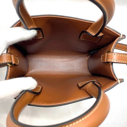 Celine 2way Bag Mini Vertical Cabas Beige Brown