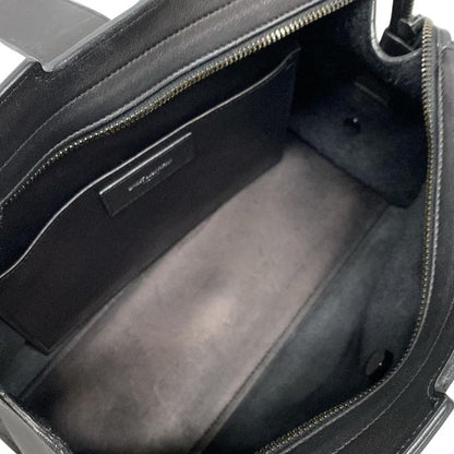 Saint Laurent Paris Handbag Baby Monogram Cabas Su 400914 Black Leather