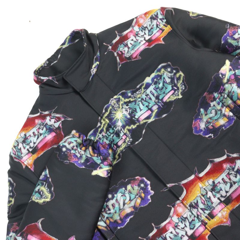 Louis Vuitton 22AW Hnb22w LV Graffiti Embellished Stand Collar Blouson Jacket