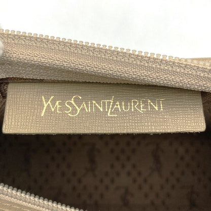 YVES Saint Laurent Yves Saint Laurent Clutch Bag Beige Leather Women Men