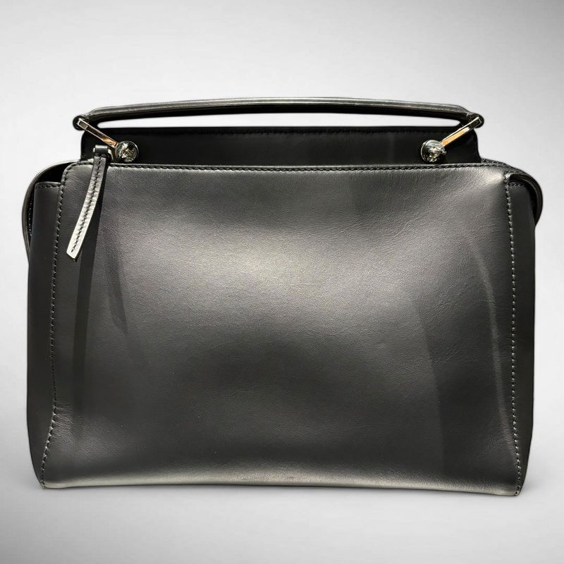 Fendi Dotcom Flower 2wayleather Bag Women Black -