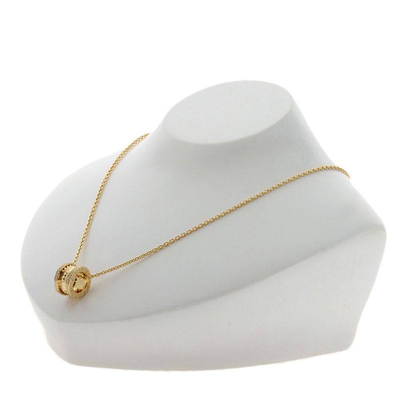 Bvlgari B-zero1 Bee Zero One Lock Diamond Necklace 18K Yellow Gold Ladies