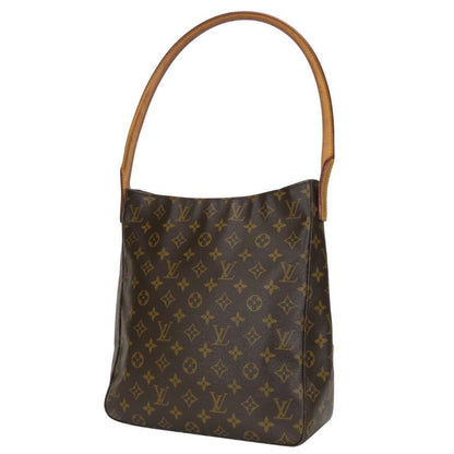 Louis Vuitton Shoulder Bag Looping GM M51145 Monogram Nubuck Brown Shoulder