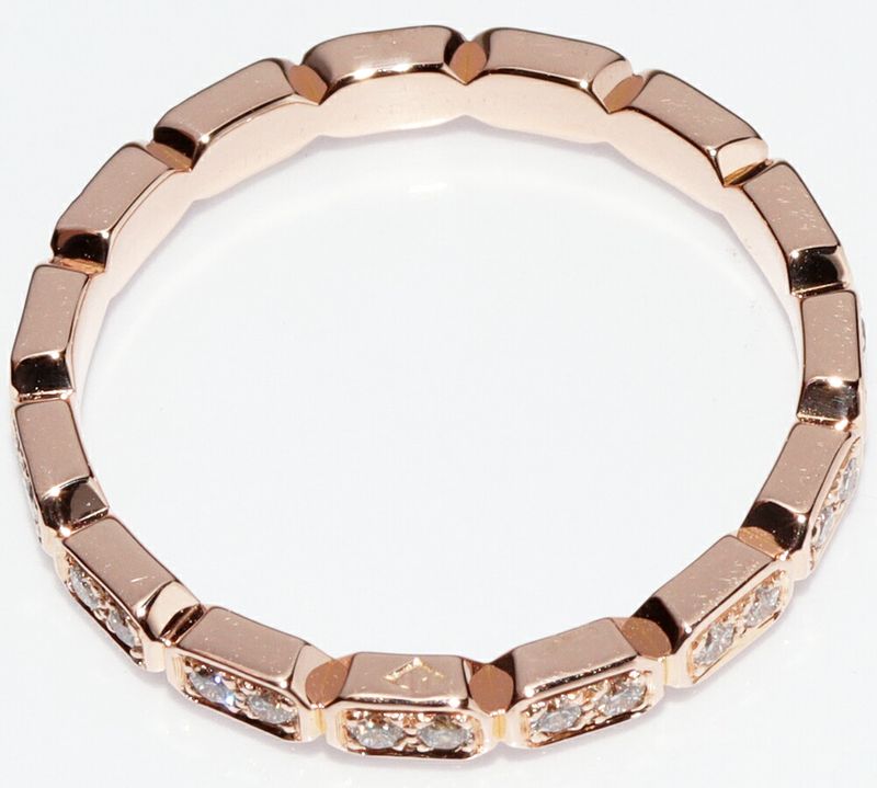 Chanel Ring 18K Pink Gold Diamond 30P Premiere Promes Ring Full Diamond J4134