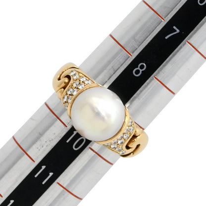 Bvlgari Bvlgari Ring Gancho Ring 18k Yellow Gold Diamond Pearl Yellow Gold
