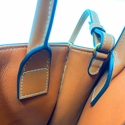 Celine 2way Bag Mini Vertical Cabas Beige Brown