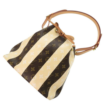 Louis Vuitton Petit Noe Monogram Rayures M40564 Beige Brown Shoulder Bag LV