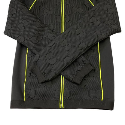 Gucci GG Stretch Jersey S Size Pants M Size 724491 Neon Blen Black Green Top