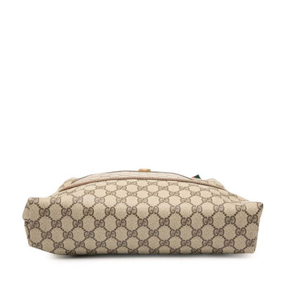 Gucci GG Supreme Sherry Line Tote Bag Shoulder Bag 001080494 Beige Brown PVC