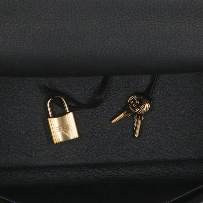 Hermes Kelly 32 T Engraved Ghardware Leather Shoulder Bag Men 32