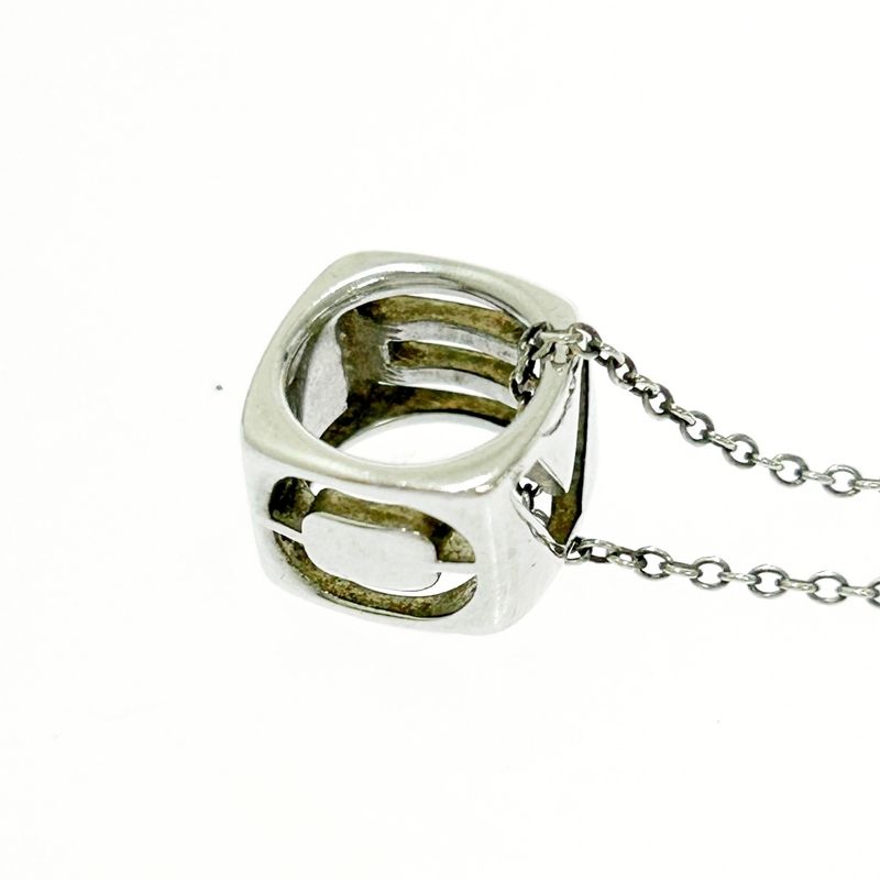 Tiffany & Co Silver Love Square Necklace 2.6g 925 Engraved 457122 Necklace