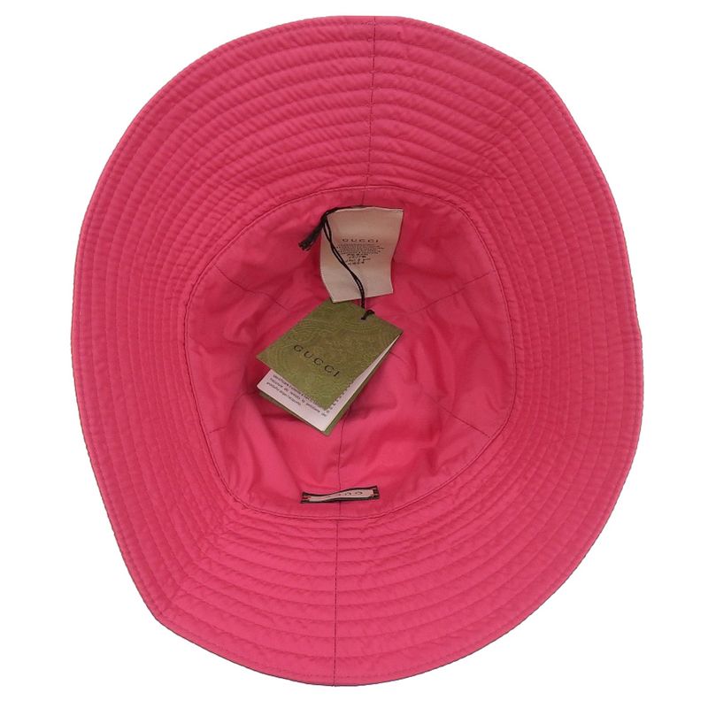 Unused With Tags Gucci 2023item 729470 Brella Cloche GG Metal Nylon Bucket Hat