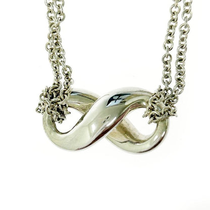 Tiffany & Co Silver Infinity Necklace 8.0g 925 Engraved 367363 Necklace
