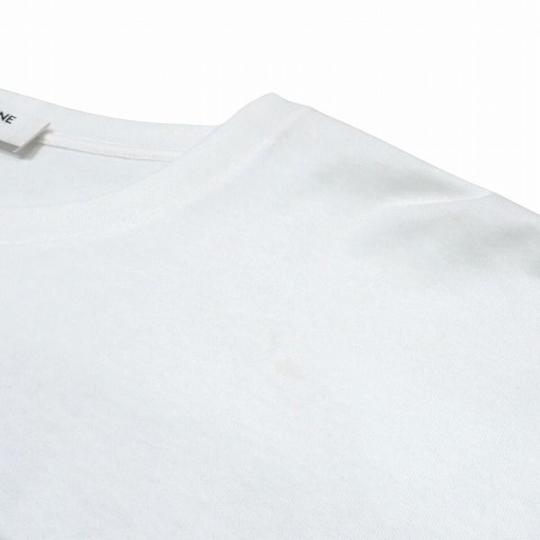 Celine White Size L Loose Fit Logo Print 2x764671q Apparel Cut And Sewn Men's