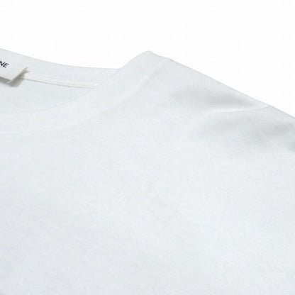 Celine White Size L Loose Fit Logo Print 2x764671q Apparel Cut And Sewn Men's