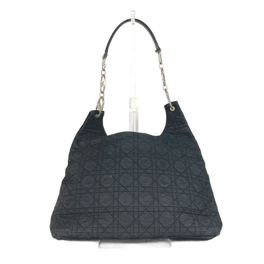 DIOR Shoulder Bag Canage Logo Nylon Black