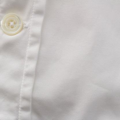 Hermes Cotton Double Zip Serie Button Long Sleeve Shirt Jacket White 41/16
